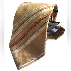 VIBRANT NEW MEN'S BLOOMINGDALES HUGO BOSS STRIPED TIE - 56.5" L  3.5" W